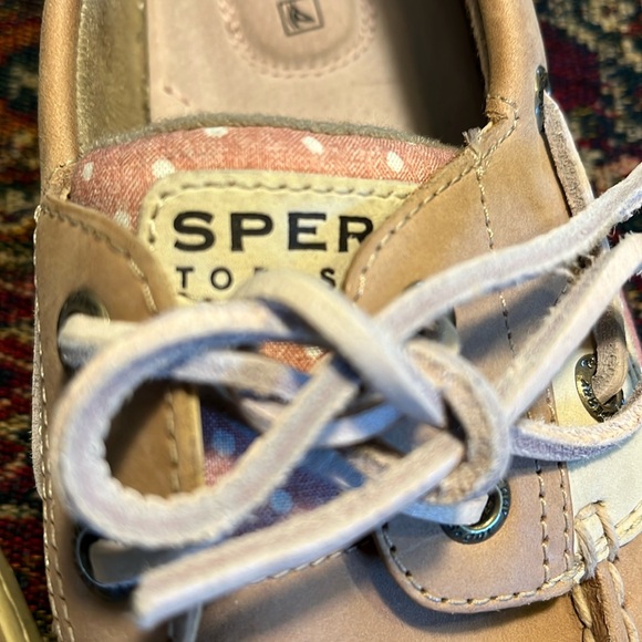 Sperry Top-Sider Tan Leather Memory Foam Cushioned Boat Shoes Loafers size 8.5 - Picture 10 of 15